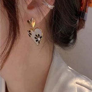 Gold Heart Earrings